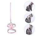thumbnail image 3 of 1 Set of Kitten Walking Rope Outdoor Cat Leash Adjustable Cat Harness Kitten Supply, 3 of 7