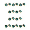 thumbnail image 3 of Jumpingount Pendientes de tuerca elegantes, regalos de joyería, accesorios de decoración de moda, pendientes pequeños de tuerca brillantes con estilo para Tipo 14 10piezas Jumpingount CBP376911, 3 of 4