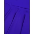 thumbnail image 6 of YiZYiF Womens High Low Lyrical Ballet Dance Leotard Dress for Stage Performance Blue L, 6 of 7