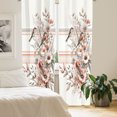 thumbnail image 4 of Ambesonne Birds and Nature Curtains 2 Panel Set, Floral Autumnal, Pair of - 28" x 95", Pale Salmon Laurel Green, 4 of 4