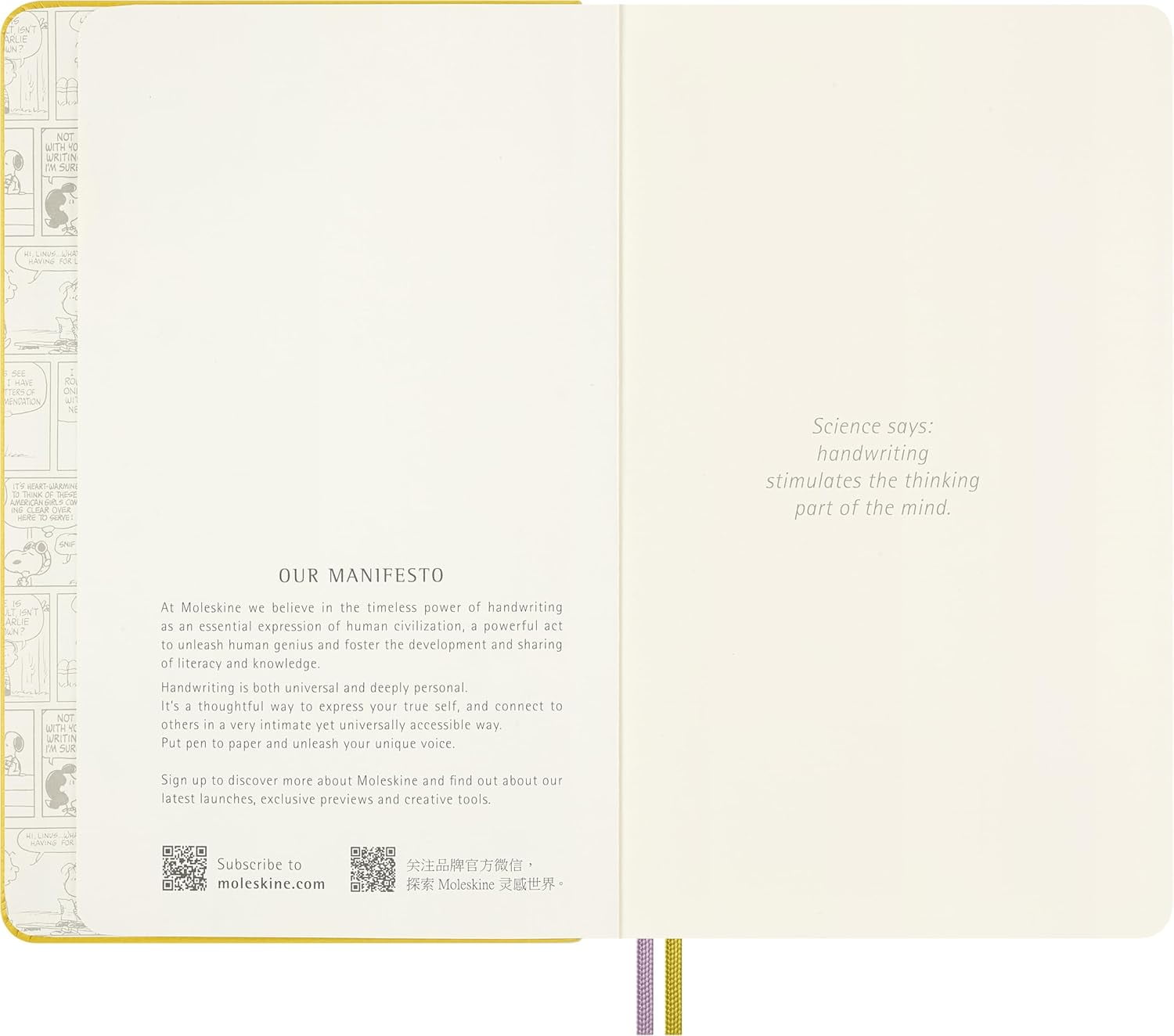Moleskine Limited Edition Peanuts 'Patty' Notebook, Hard Cover, Large (5" x 8.25"), Ruled, Yellow, 176 pages