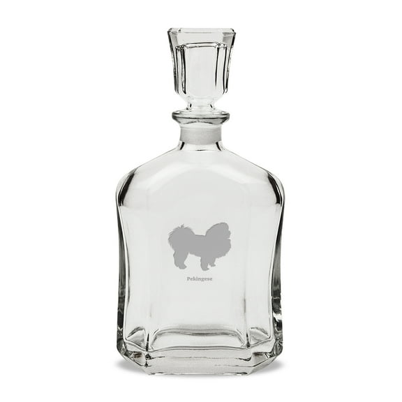 Pekingese 23.75 oz Classic Whiskey Decanter