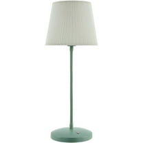 Livabliss Rigel Portable Table Lamp, 21-inch, Sage/Green with White Shade
