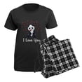 thumbnail image 5 of CafePress - Panda Bear Valentine Women's Dark Pajamas - Women's Short Sleeve Print T-Shirt and Pants Dark Cotton Pajama Set, 5 of 7