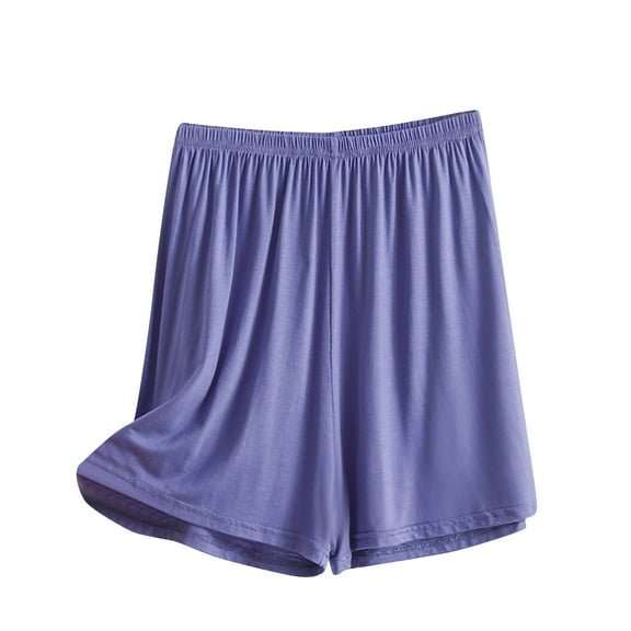 Taqqpue Womens Modal Lounge Shorts Summer Plus Size Loose Athletic Shorts Soft High Waist Casual Sleepwear Lightweight Cozy Pajama Bottom Shorts XL-3XL