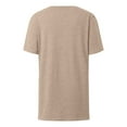 thumbnail image 3 of Basic T Shirts for Women 2025 Summer Casual Lightweight Short Sleeve V Neck Loose Plain Tshirt Womens T Shirts, 3 of 6