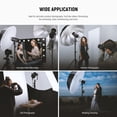 thumbnail image 3 of NEEWER 65"/165cm Parabolic Reflective Umbrella Photography with Silver Inner, Soft Lighting with Diffuser Cover, Bag, Quick Fold for Camera Photo Stud, 3 of 9