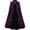 Purple, variant on Rohuuque Men's Cloak Medieval Renaissance Cloak Gothic Cloak Stand Collar Deluxe Velvet Gold Trim Cape for Adult Black