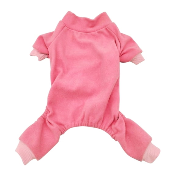 Dog Pajamas, Lightweight Dog Pjs for Small Dogs, Dog Onesie Jumpsuit, 4 Leg Dog Clothes for Autumn and Winter,Bright Pink,S