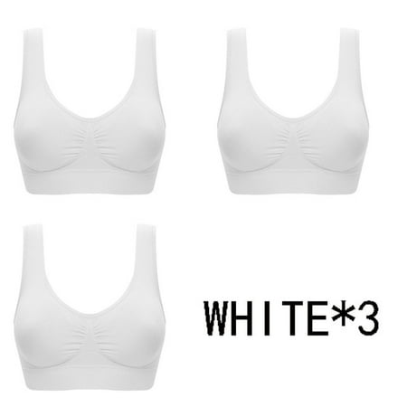 

3pcs Women Seamless Bra With Pads Plus Size Bras For Women Brassiere Big Size Vest Wireless BH 5XL 6XL