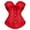 Red, variant on Corset Top Bustiers for Women Lace Up Ovebust Victorian Corset Plus Size Vintage Corsets Red 2XL