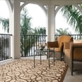 thumbnail image 3 of Safavieh Courtyard Darien Geometric Indoor/Outdoor Area Rug, Beige/Dark Beige, 6'7" x 9'6", 3 of 9