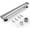 Brushed Nickel, variant on Shower Drain Offset for Bathroom: 24-Inch Brushed Nickel Linear Shower Drain with Removable Tile Insert Grate - 304 Stainless Steel Rectangular Shower Floor Drain Side Outlet with Hair Catcher