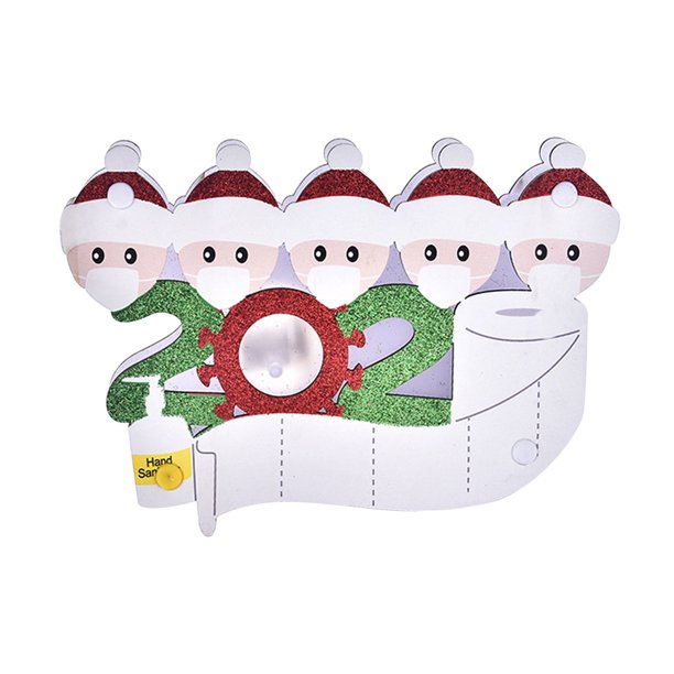 XWSHYW Adornos Colgantes Adornos Navideños En Muñeco y Máscara Faciales En 2020 En Ambientes Colegiados de La Serie de Luces