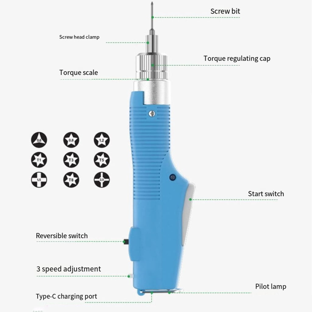 Rechargeable Electric Screwdriver Cordless Power Tool Quick Changes Household