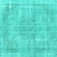 thumbnail image 1 of Ahgly Company Machine Washable Indoor Square Persian Turquoise Blue Traditional Area Rugs, 5' Square, 1 of 4