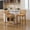 Tan, variant on MIKIBAMA Counter Height Bar Stools Set of 2, Rattan Back, Linen Seat
