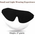 thumbnail image 5 of Eye Mask For Lash Extensions, 12mm 3D Contoured Cup Eye Sockets, Free Eyes Blinking, Sleep Eye Mask For Women Men, Adjustable Strap, Memory Foam, Complete Darkness, 5 of 5