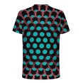 thumbnail image 3 of DDAPJ pyju Novelty Graphic Tees for Men 3D Optical Illusion Print Short Sleeve T-shirt Big and Tall Casual Hipster Crewneck Tee Tops Red M, 3 of 6