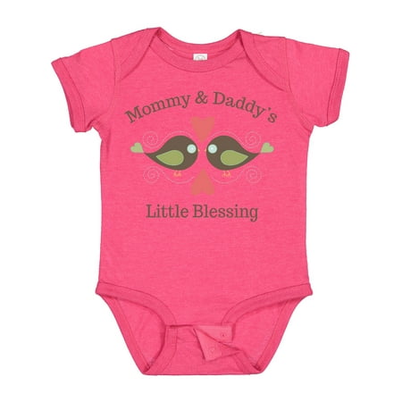 

Inktastic Mommy & Daddy s Little Blessing Gift Baby Boy or Baby Girl Bodysuit