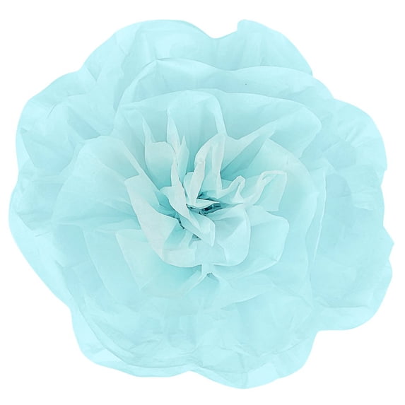 1 Pc, Large Paper Rose Flower Tissue Wall Backdrop/Chairs 50Cm - Baby Blue For Weddings, Baby Showers, Bridal Showers, Birthday Parties, Proms