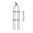 thumbnail image 3 of Kbndieu Garden Trellis for Climbing Plants Outdoor Indoor Obelisk Plant Trellis Potted Plant Climbing Support for Flowers Vegetable Fruits Vines (Black), 3 of 6