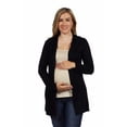 thumbnail image 3 of Maternity Long Sleeve Pocket Hooded Cardigan, 3 of 6