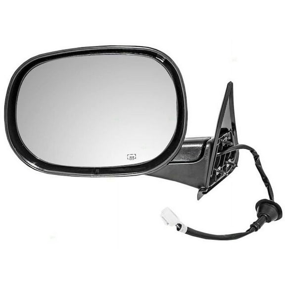 Left Driver Side Power Mirror - Textured Black - Foldaway Type - with Heated Glass - Compatible with 1998 - 2002 Dodge Ram 1500 1999 2000 2001