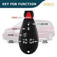 thumbnail image 2 of AKS KEYS New Replacement for Chrysler Fobik Keyless Remote Key 6B FCC# IYZ-C01C, 2 of 6