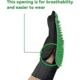 thumbnail image 4 of [Versión mejorada] Guantes de aseo para masajes para perros y gatos - Limpieza del cabello de goma para mascotas 2 en 1 par (verde), 4 of 5