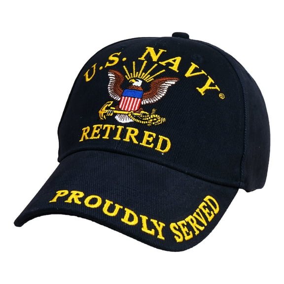 US Navy Retired Hat for Men and Women, Officially Licensed Product | United States Navy (USN) | Ideal for Gifting | Navy Blue