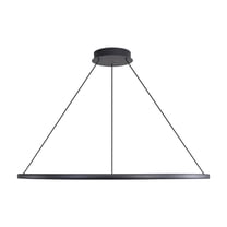 Veritas 35" LED Ring Chandelier in Sand Black