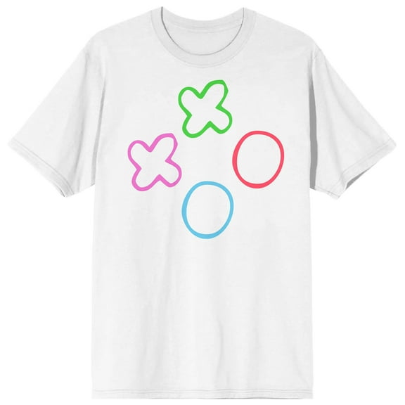 V Day XX OO Crew Neck Short Sleeve Men's White T-shirt-Medium