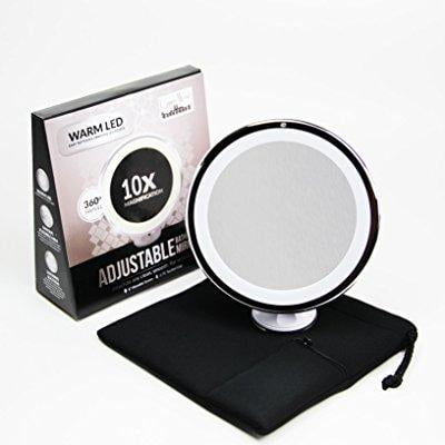 10x Magnifying Lighted Makeup Mirror Warm Led Tap Light Bathroom 10x Magnifying Lighted Makeup Mirror Warm Led Tap Light Bathroom Vanity Wireless