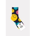 thumbnail image 4 of Women's Crew Smile Stamp Socks - 4 Pair Set, 4 of 5