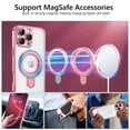 thumbnail image 3 of Funda GUAGUA para iPhone 16 Pro Max de 6.9 pulgadas con soporte magnético de color rosa transparente, 3 of 9