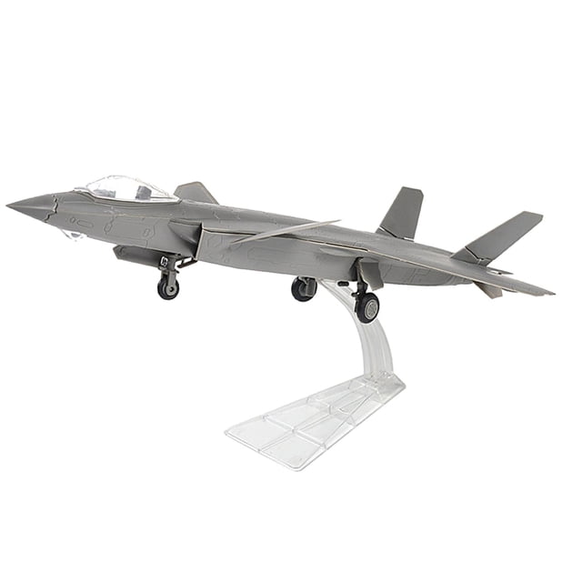 Plane Model Table Scene Craft DIY Assemble 1:72 for Adults Collectibles Boys Gray
