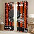 thumbnail image 2 of Erosebridal Sports Games Curtains Pack of 2(42x63),American Football Black Out Curtains,Cincinnati Curtains for Living Room For Boys Kids,Super Cozy Room Decoration, 2 of 6