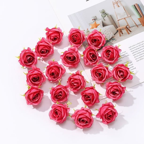Simulation Flower Head Silk Flower Head Decoration DIY Handmade Fake Flower Material Simulation Flower Decoration