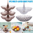 thumbnail image 2 of CAROOTU European-Style Fruit Tray Storage 3-Compartment Plastic Multi-Layer Stacked Fruit Tray Candy Dried, 2 of 7