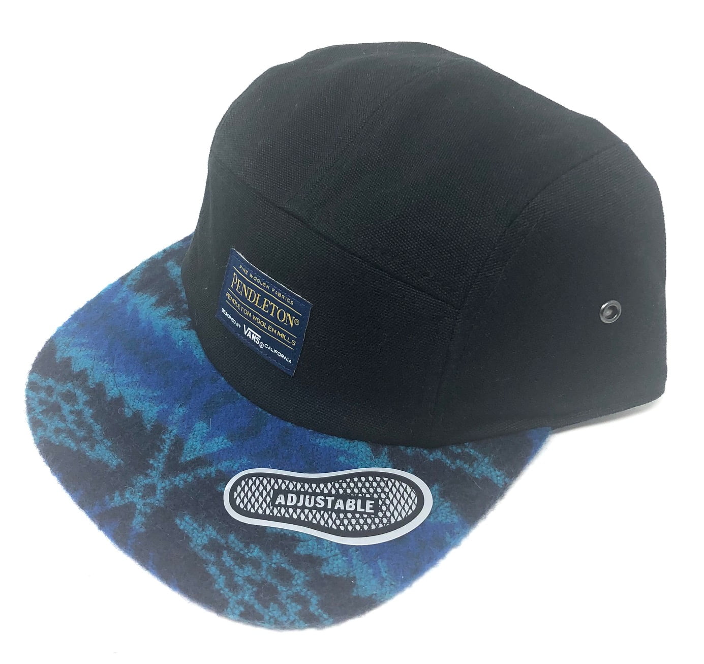 5 Panel Camper Hat Cap - Black 
