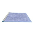 thumbnail image 2 of Ahgly Company Machine Washable Indoor Rectangle Abstract Blue Modern Area Rugs, 4' x 6', 2 of 4
