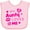 AD-Pink, variant on Inktastic My Aunty Loves Me with Hearts and Kiss Boys or Girls Baby Bib