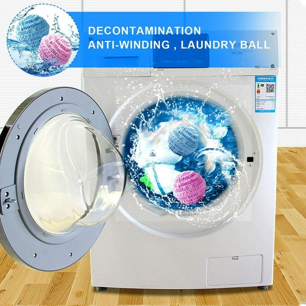 Boules à lessive, Boule à laver en machine, Boule de lavage écologique  (bleu)