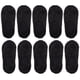thumbnail image 1 of 5 pares de calcetines invisibles de encaje de boca profunda, sexy, transpirable, suave, moda, calcetines invisibles para mujer, color negro, 1 of 1