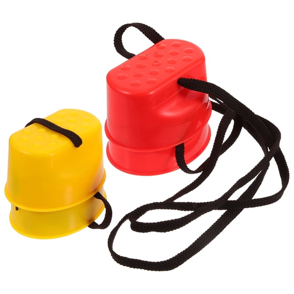 LEORX parent-child balance toy Stilts Toy Red Massage Point Outdoor Pairs 4.5*3.5*2.4in