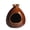 Reddish-Brown With a Hint, variant on Drop Shape Palo Santo Holder - Ceramic Incense Burner with Ash Catcher, Wabi-Sabi Style Palo Santo Holder Stick Holder for Smudging, Meditation, Yoga & Minimalist Home Decor A1