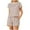 Red, variant on TSADFHJI Short Silk Robes for Women Women Summer 2 Piece Sets Striped Short Sleeve Tee Shirts Mini Shorts Loungewear Shorts Set Ribbed Pajama Set L Green