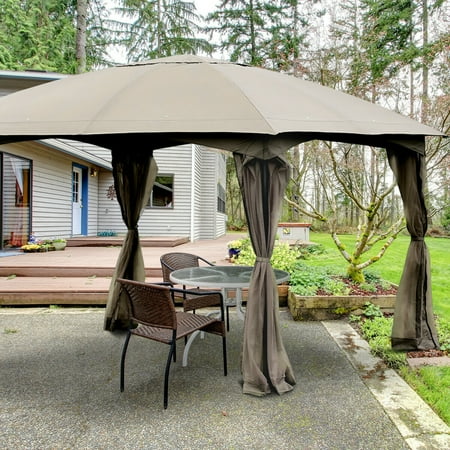 Gymax 11 5ft Patio Gazebo Canopy Tent Wedding Party Shelter Awning