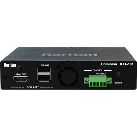 Raritan Dominion KX IV-101 Ultra High Performance 1-Port 4K KVM-over-IP Switch - 1 Computer(s) - 1 Local User(s) - 4096 x 2160 - 1 x Network (RJ-45) - 3 x USB - 2 x HDMI - 1U - Rack-mountable
